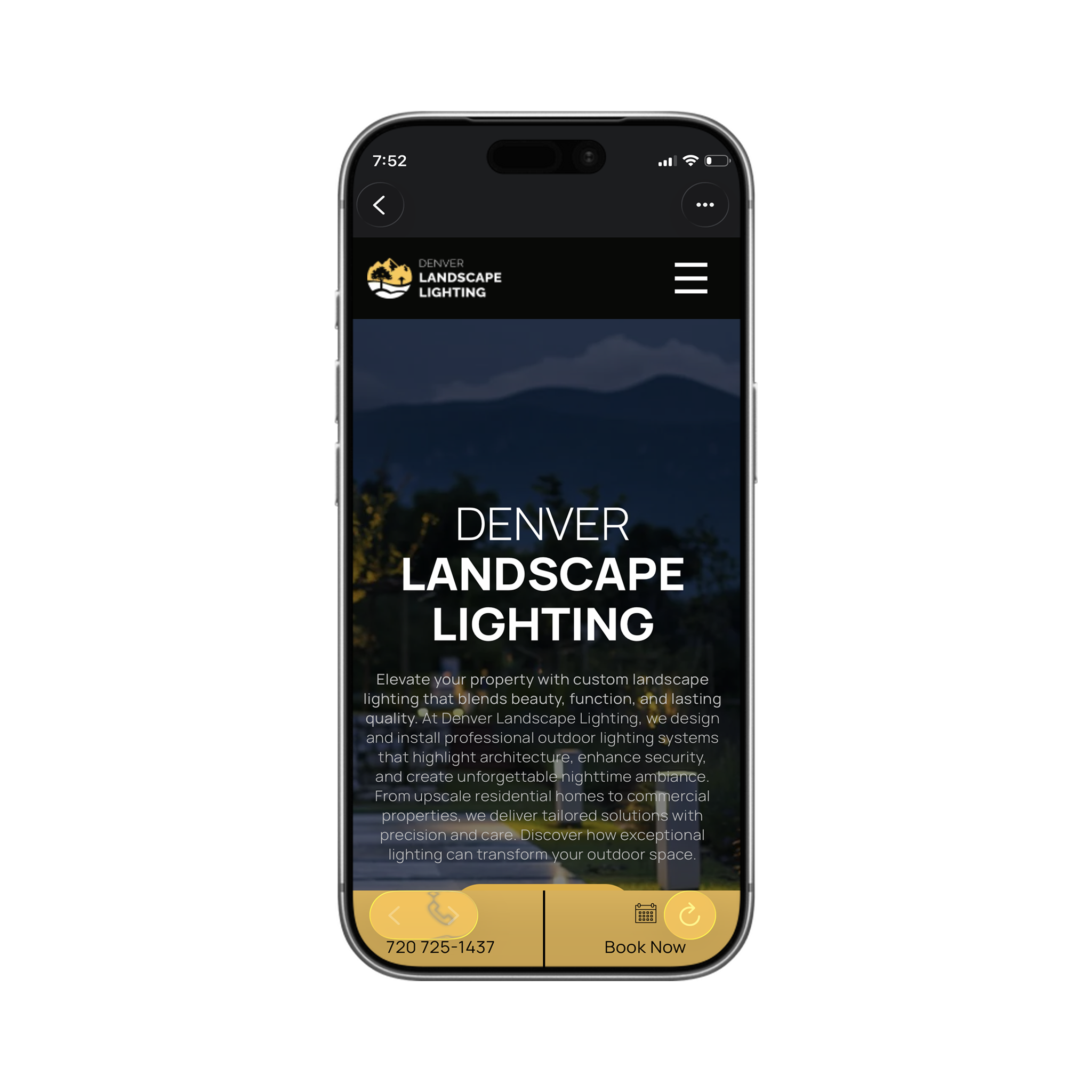 Denver Landscape Lighting screenshot