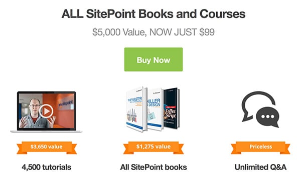  Sitepoint Learnable Deal Package