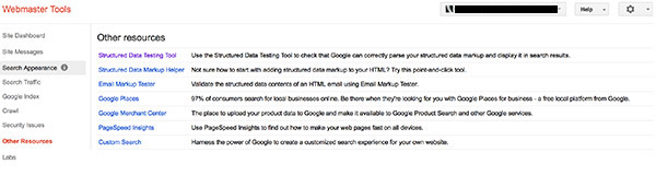 Google Webmaster Tools Other Resources