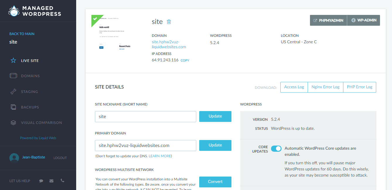Liquid Web Hosting